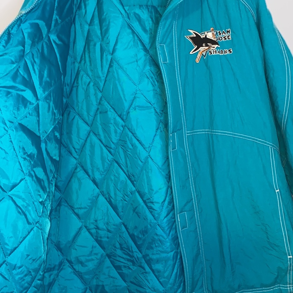 Vintage Starter San Jose Sharks Jacket Mens XL - Picture 6 of 9